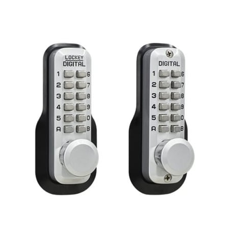 Lockey Mechanical Keyless Digital Combination Deadlocking Spring Latch Lock Double Combination Marine Grade M230DC-MG